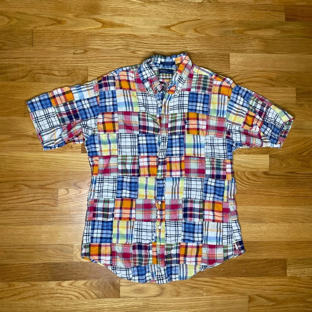 Vintage Polo Ralph Lauren Madras Plaid Casual Shirt - Picture 1 of 6